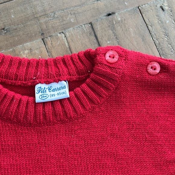 Pili Carrera wool blend dog and dog house vintage sweater - Picture 4 of 6